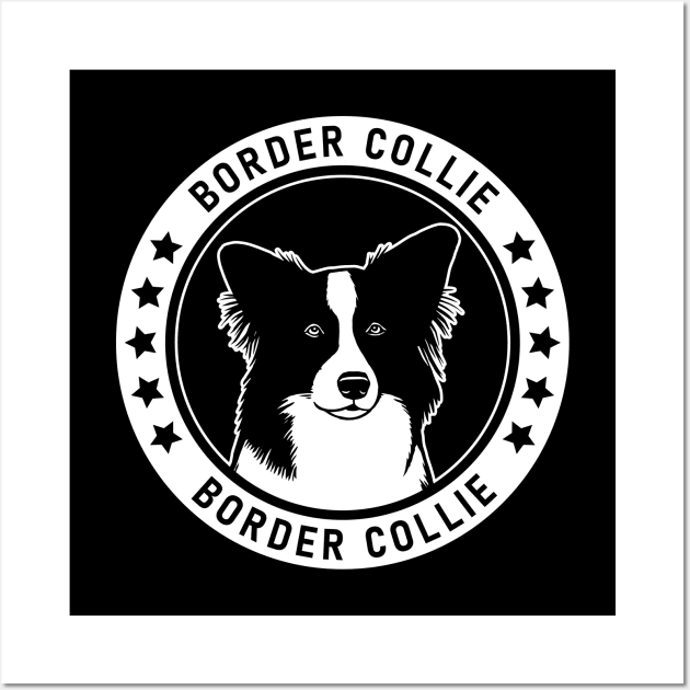 Border Collie Fan Gift Wall Art by millersye